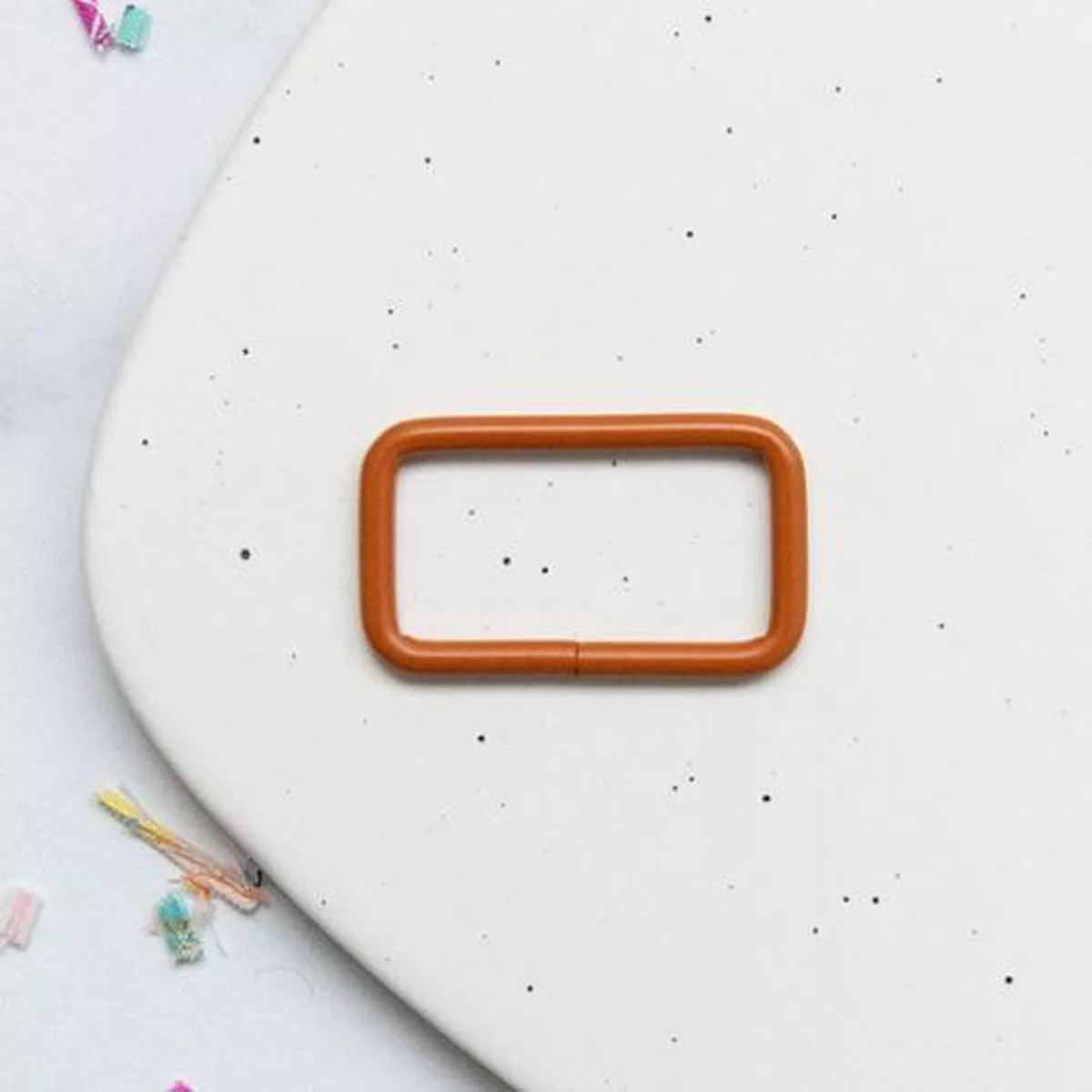 1.5" Rectangle Ring 12ct Caramel