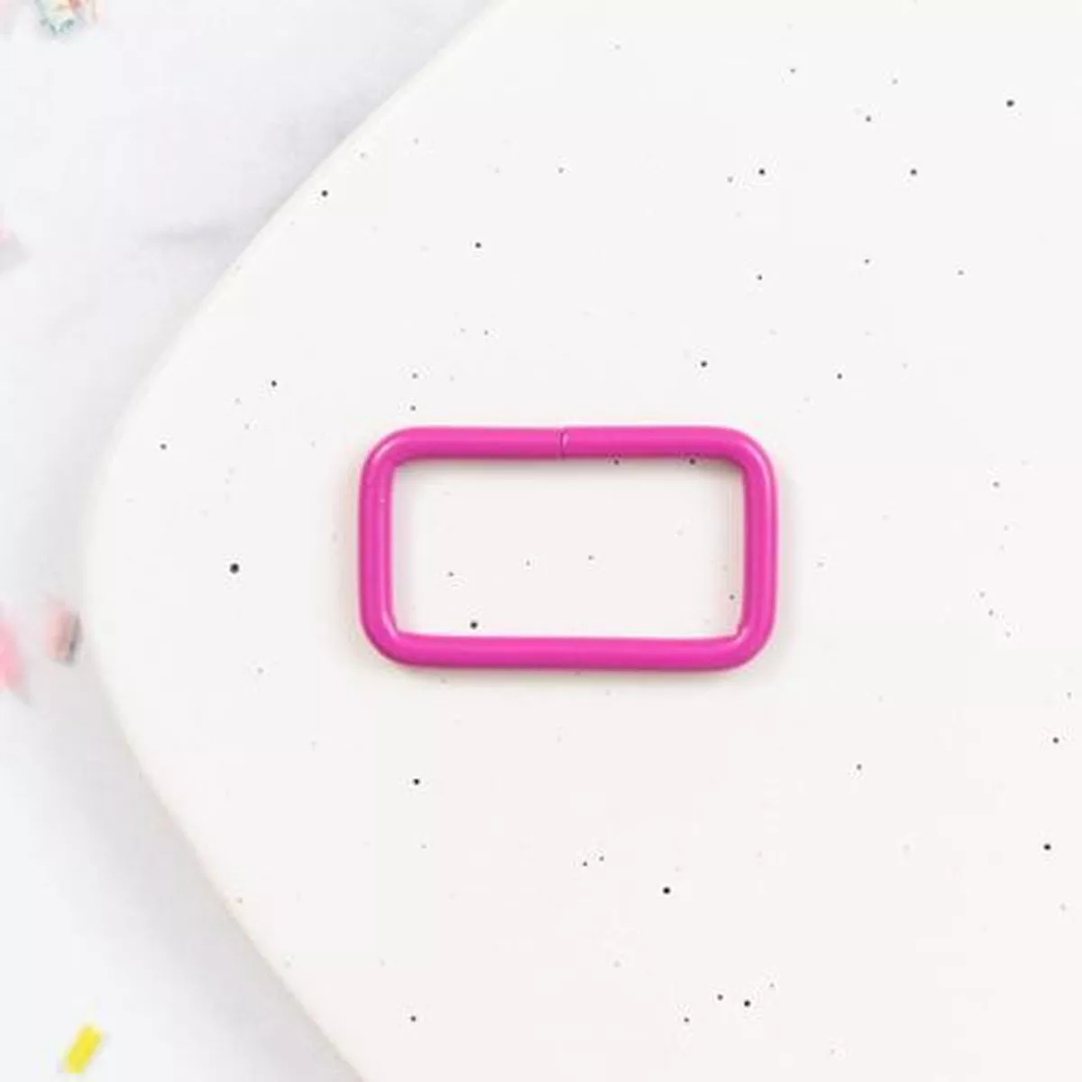1.5" Rectangle Ring 12ct Magenta