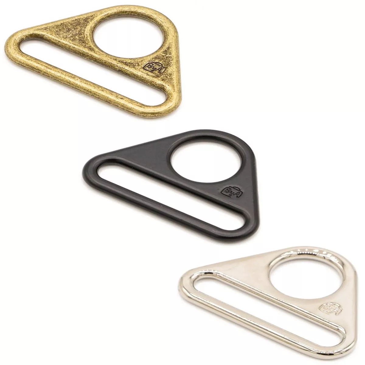 1.5" Triangle Rings - Set of Two