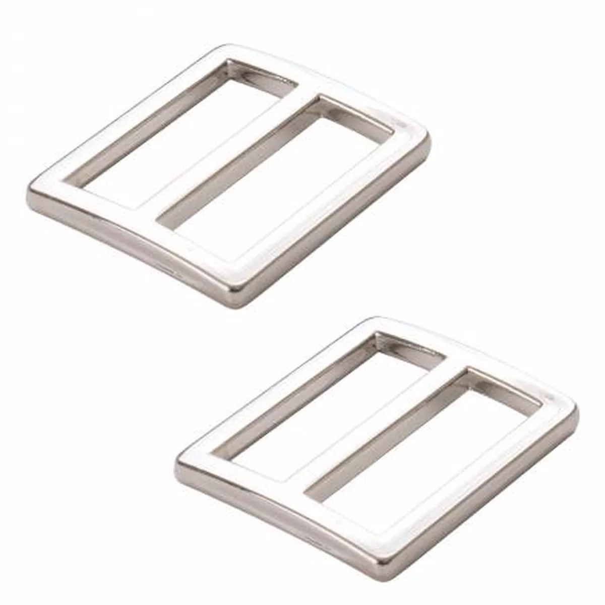 1" Flat Widemouth Sliders - Nickel - Set of Two