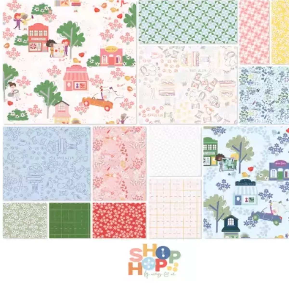 10in Squares Shop Hop, 42pcs