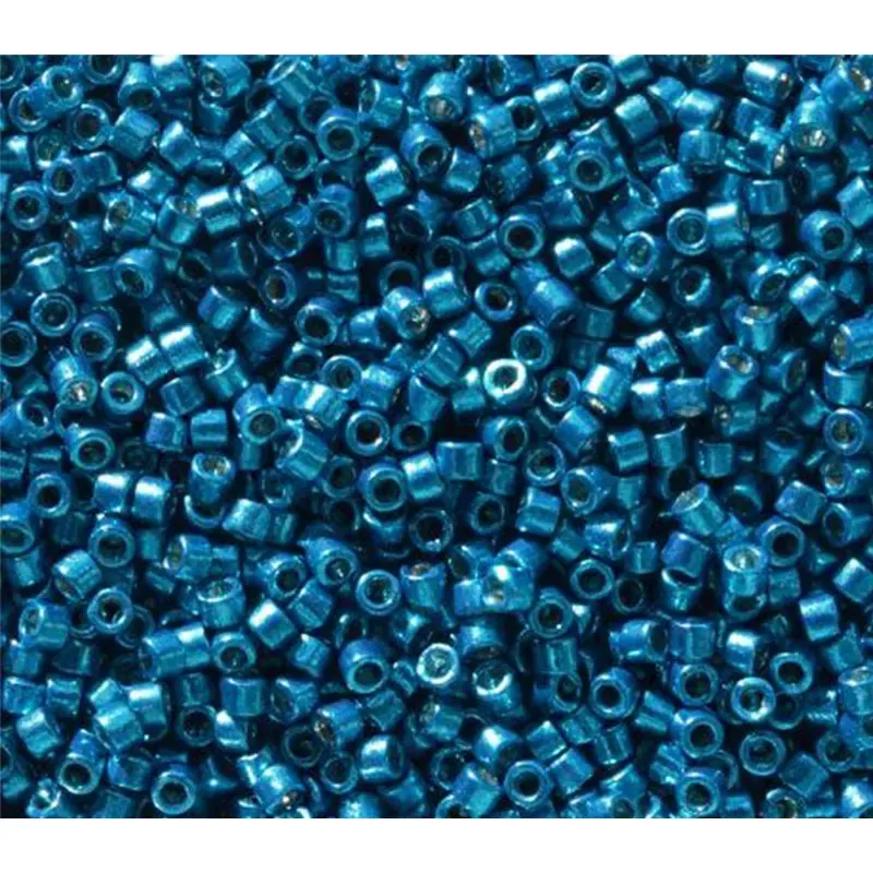 11/0 Miyuki Delica Seed Bead - Duracoat Galvanized Dark Capri Blue