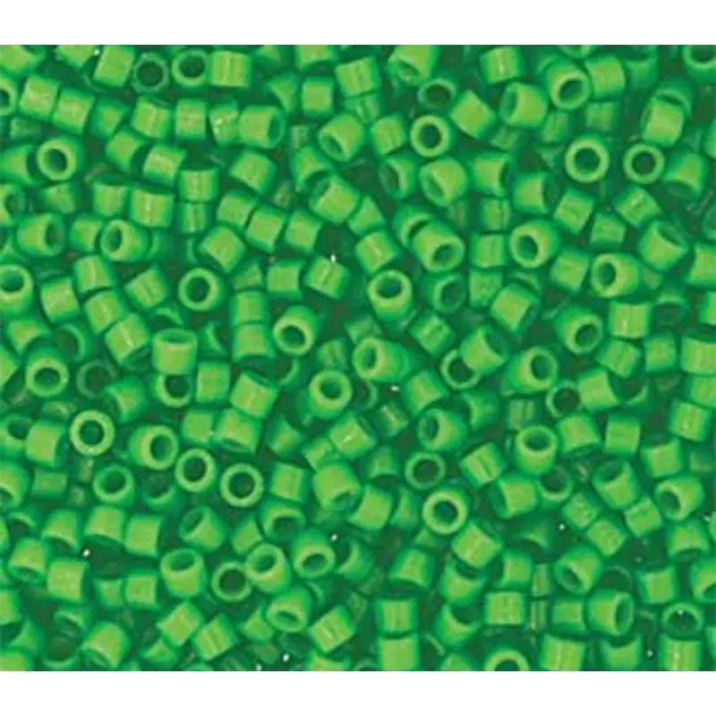 11/0 Miyuki Delica Seed Bead - Duracoat Opaque Fiji Green