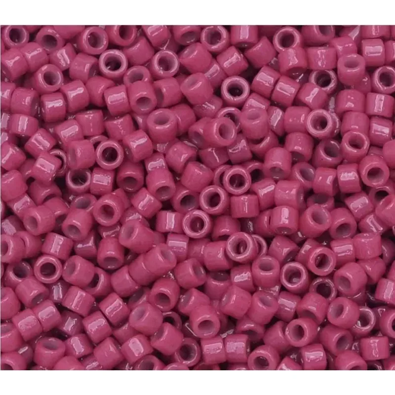 11/0 Miyuki Delica Seed Bead - Duracoat Opaque Raspberry