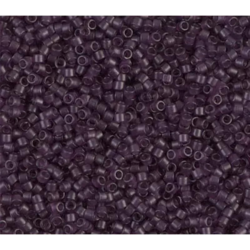 11/0 Miyuki Delica Seed Bead - Dye Matte Transparent Amethyst