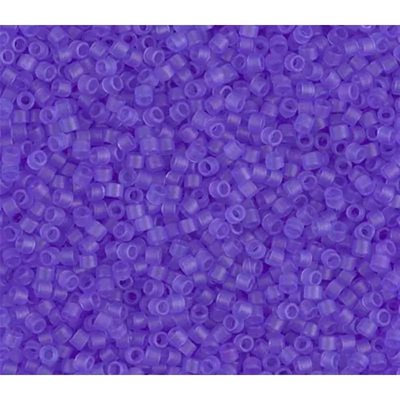 11/0 Miyuki Delica Seed Bead - Dyed Matte Transparent Purple