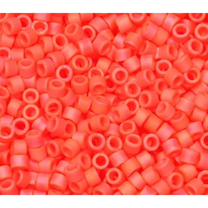 11/0 Miyuki Delica Seed Bead - Matte Opaque Orange