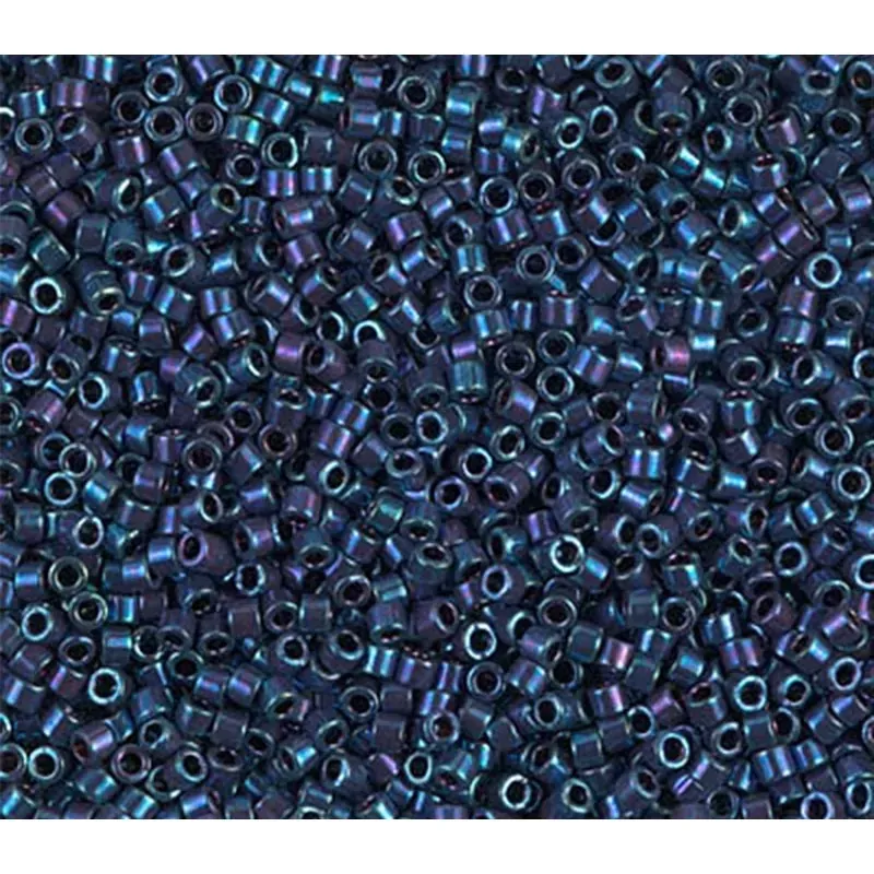 11/0 Miyuki Delica Seed Bead - Metallic Purple-Gold Iris