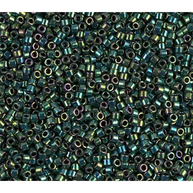 11/0 Miyuki Delica Seed Bead - Metallic Teal Iris