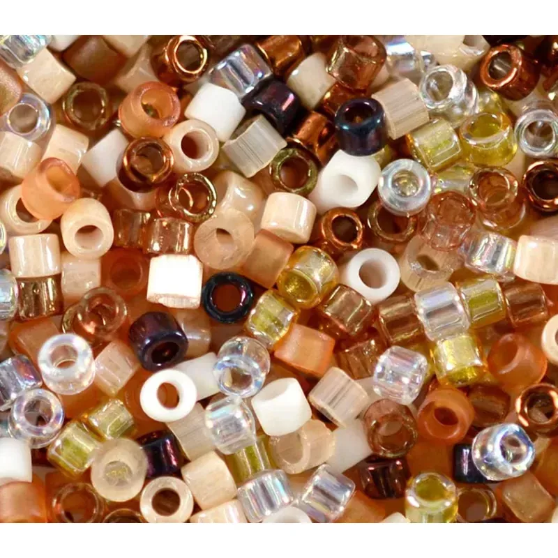 11/0 Miyuki Delica Seed Bead - Mixed Honey Butter