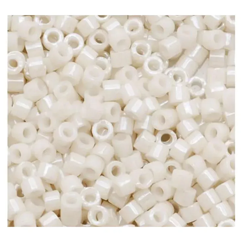11/0 Miyuki Delica Seed Bead - Opaque Alabaster Luster