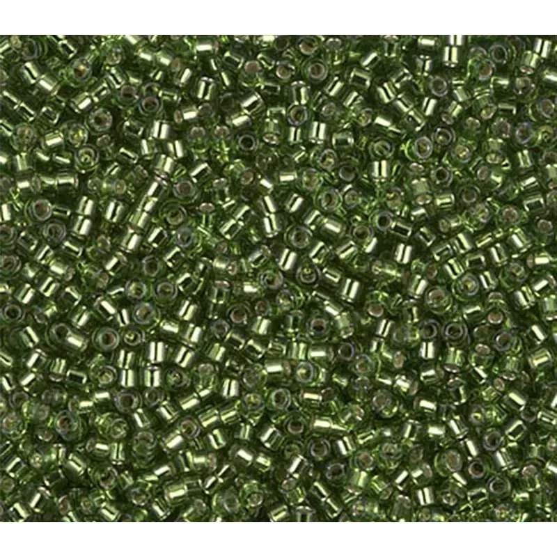 11/0 Miyuki Delica Seed Bead - Silver Lined Olive