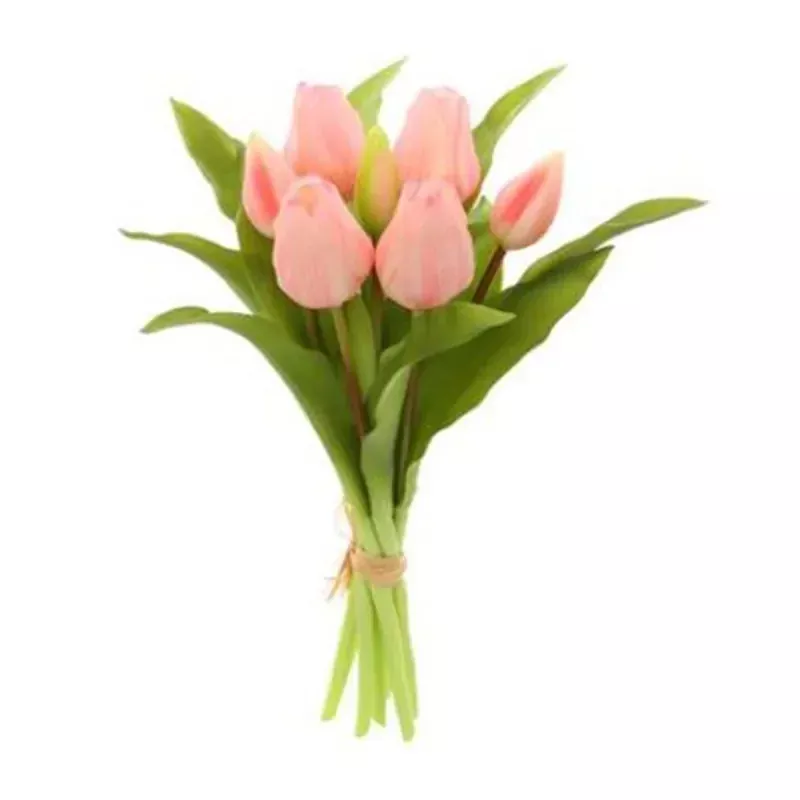 11.7 Real Touch Tulip Bouquet, Pink