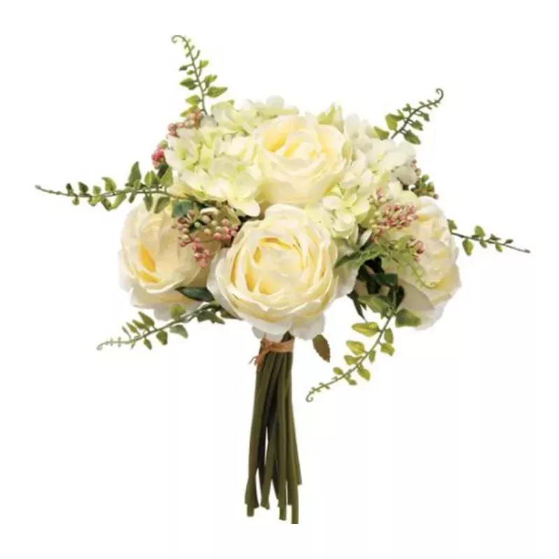 11 Peony, Rose & Sweet Pea Bouquet, White