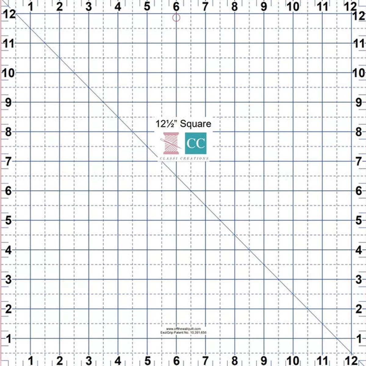 12.5" Square Acrylic Grip Template