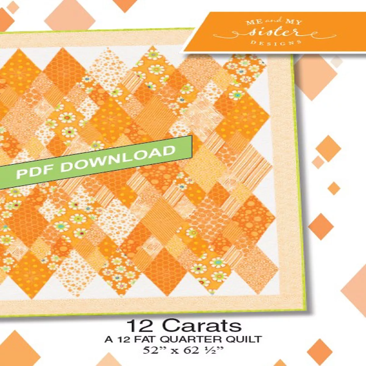 12 CARATS - Me & My Sister Designs Pattern DIGITAL DOWNLOAD