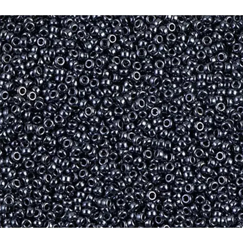 15/0 Miyuki Round Seed Bead - Gunmetal