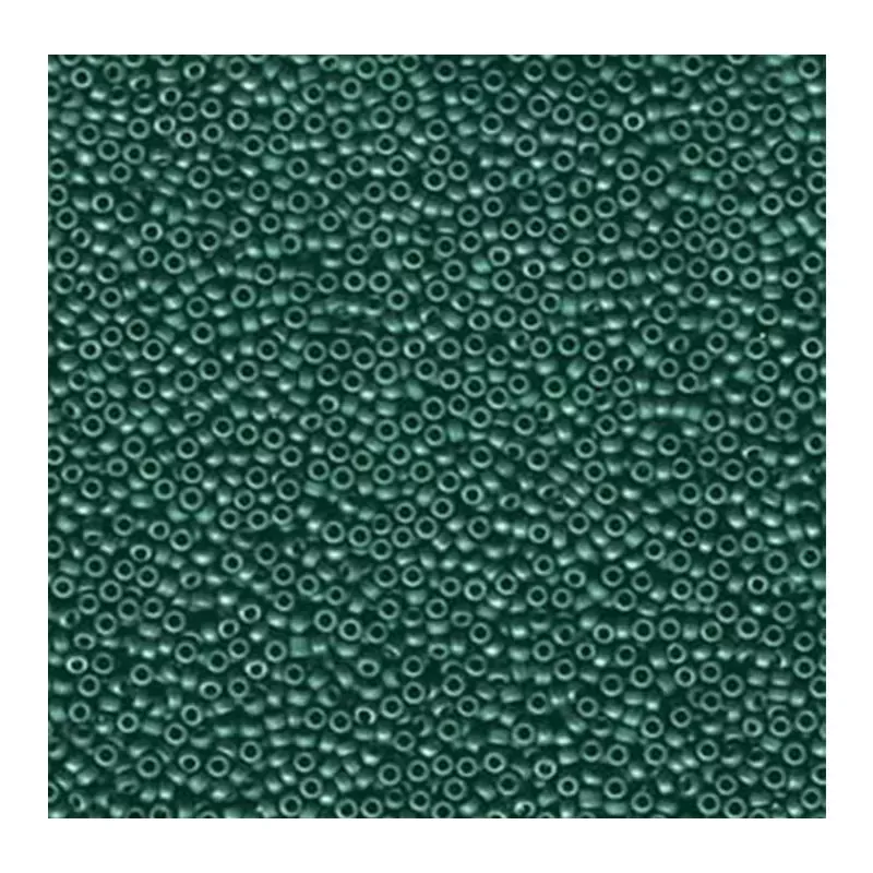 15/0 Miyuki Round Seed Bead - Matte Met Teal Iris