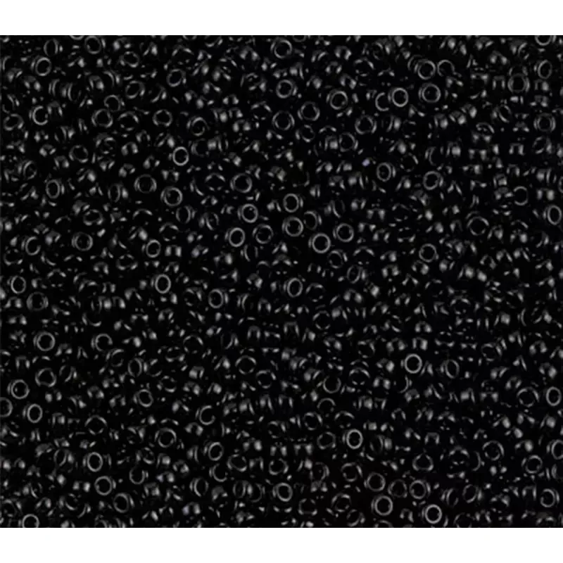 15/0 Miyuki Round Seed Bead - Opaque Black