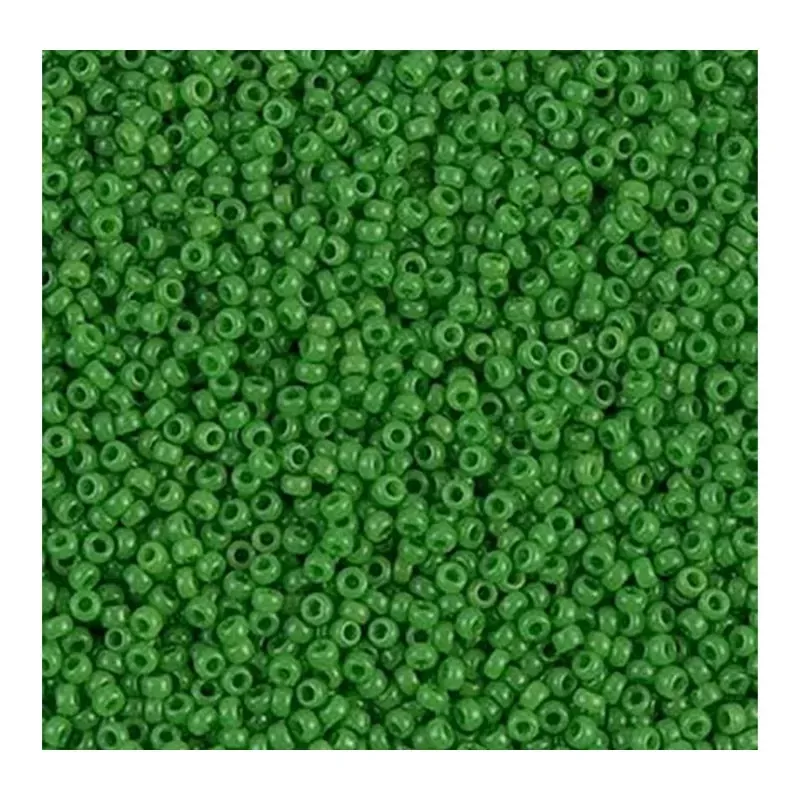 15/0 Miyuki Round Seed Bead - Opaque Pea Green