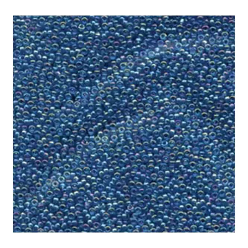 15/0 Miyuki Round Seed Bead - Transparent Capri Blue