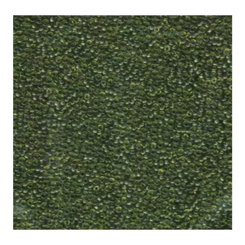 15/0 Miyuki Round Seed Bead - Transparent Olive Green