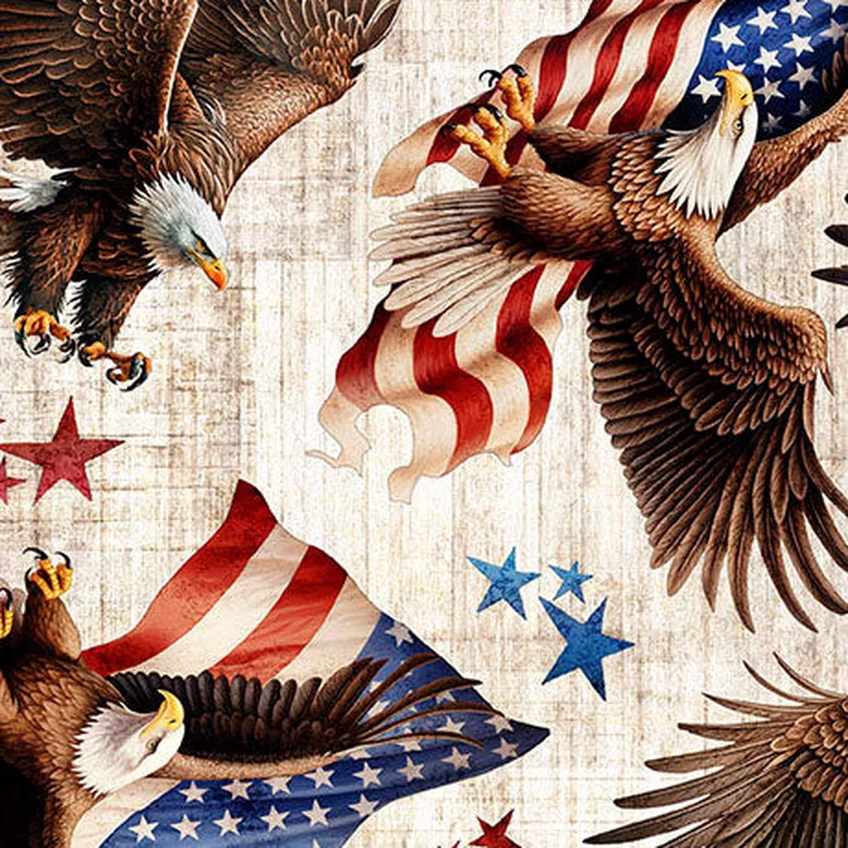 1776 AMERICAN EAGLE & FLAG TOSS BIRCH