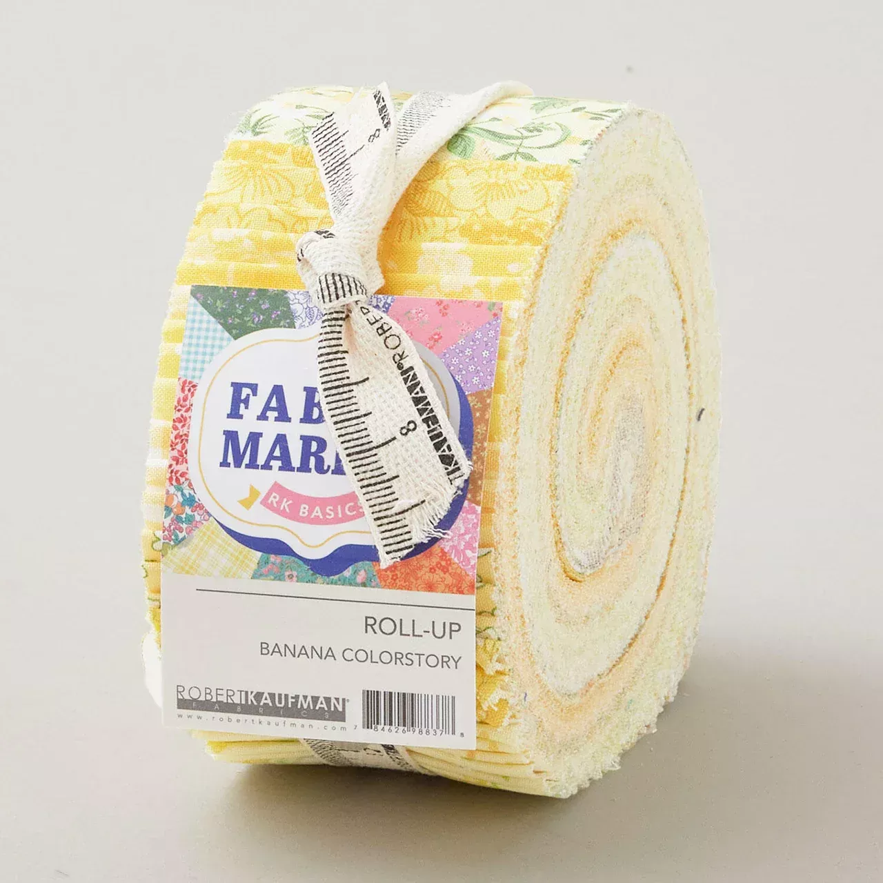 2.5 Inch STRIPS:Fabric Market Banana Colorstory 2.5 inch strips by Flowerhouse for Robert Kaufman, 40 pc