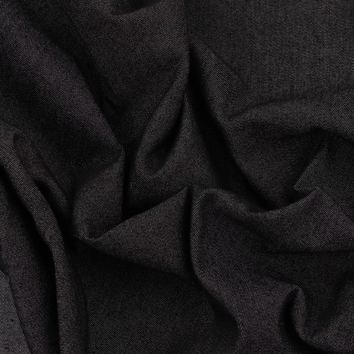 7oz Stretchy Denim Lightweight Jeans Fabric- Black