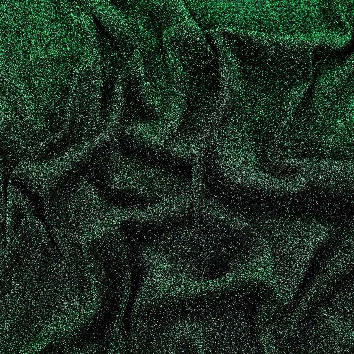 All Over Lurex Glitter Jersey - Green