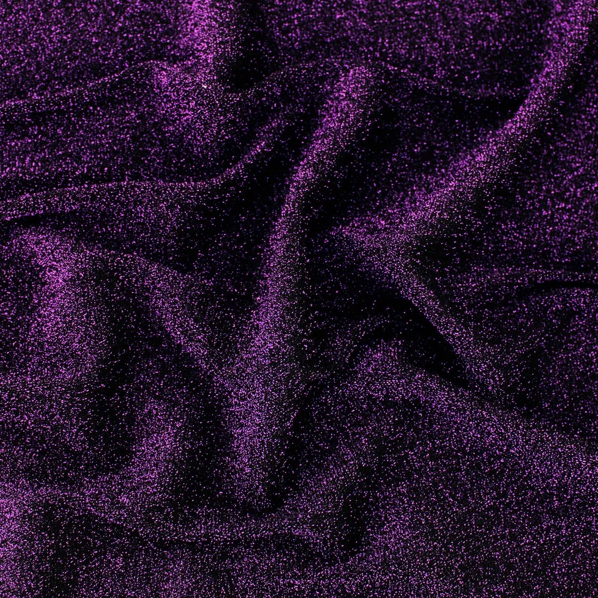 All Over Lurex Glitter Jersey - Purple