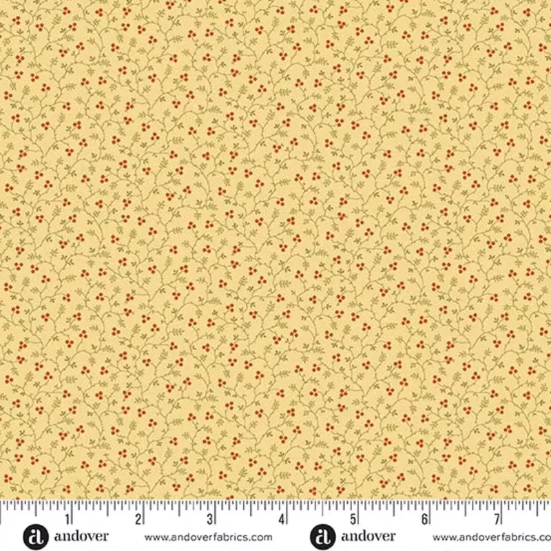 Autumn Woods Berryvine A-1552-Y Maize Fabric