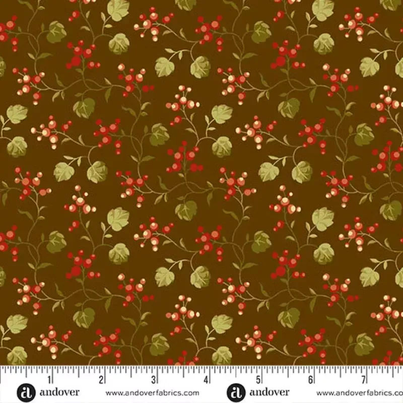 Autumn Woods Bittersweet A-1546-N Hickory Fabric