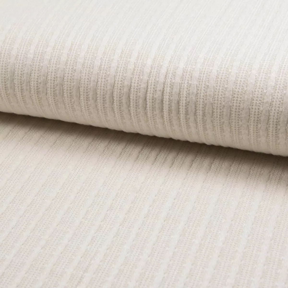 Chloe Soft Brushed Cable Jacquard Knit - Cream