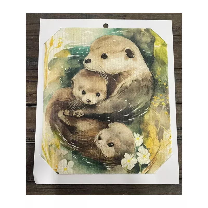 CJ Bella Swedish Towel - Family Otters