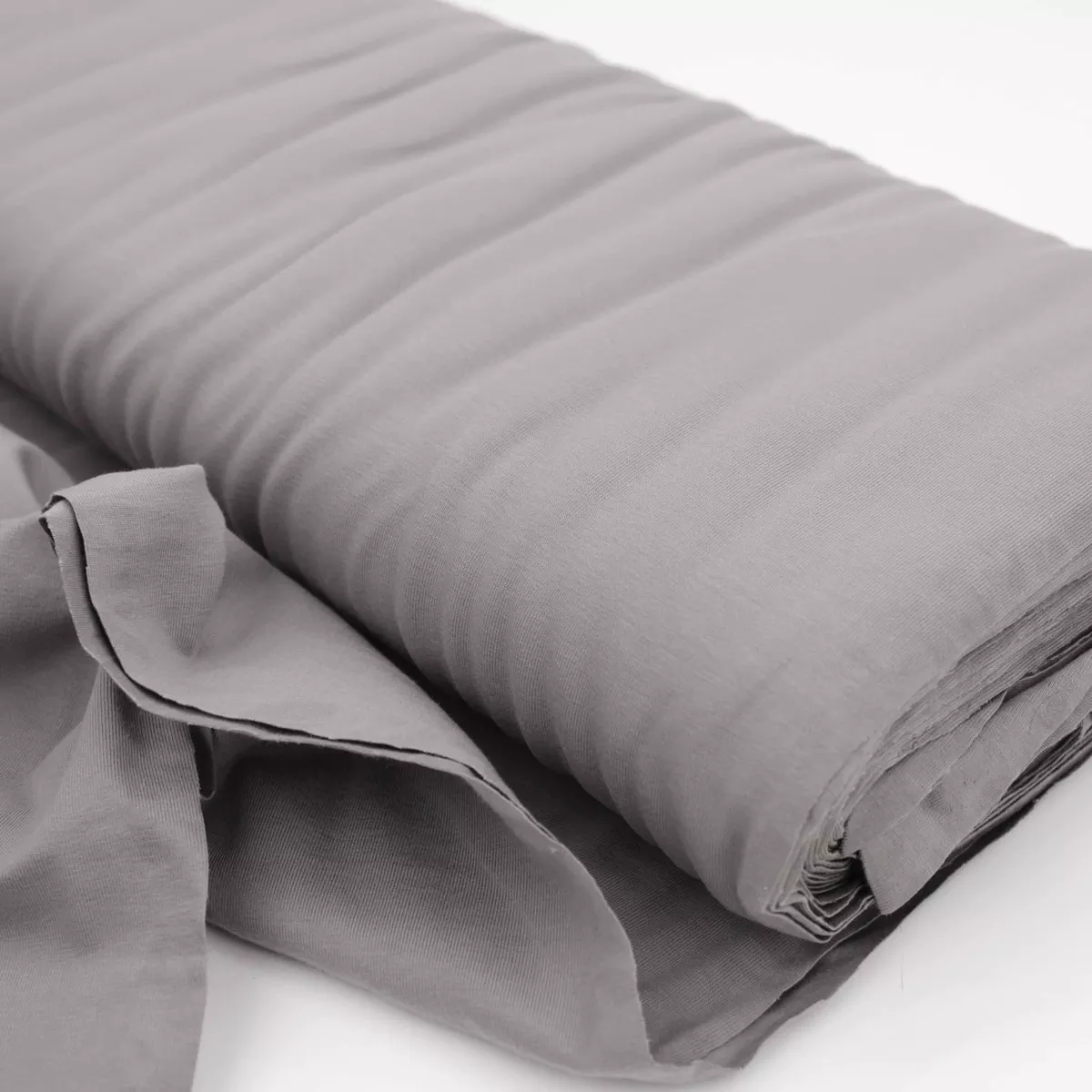 Cotton Jersey Plain/Solid OEKO-TEX Stretch - Light Grey