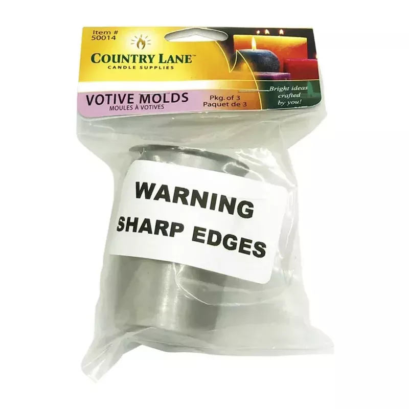 Country Lane Votive Candle Molds - 3 Piece