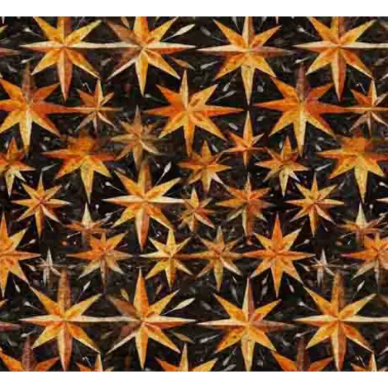 Creepin' it Real Stars Black Yardage
