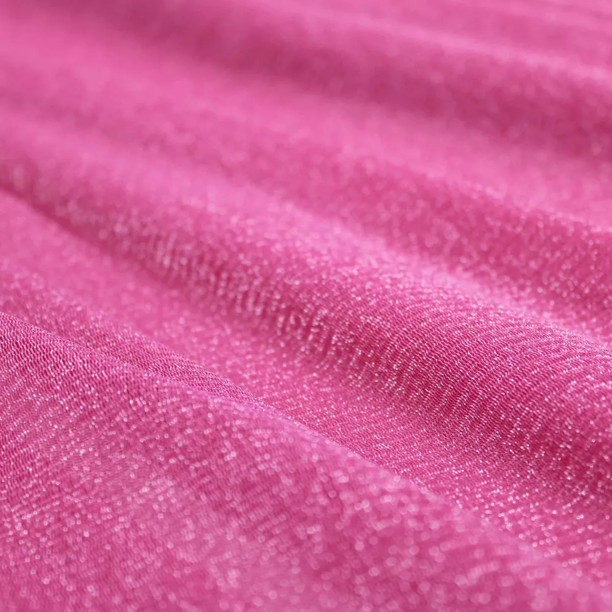 Crinkled Lurex Nylon Mesh - Pink