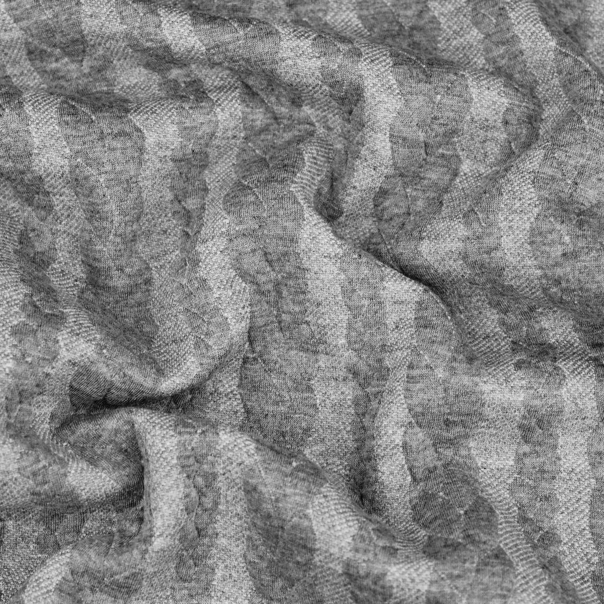 Dahlia Braid Cable Knit Jersey Jacquard - Grey