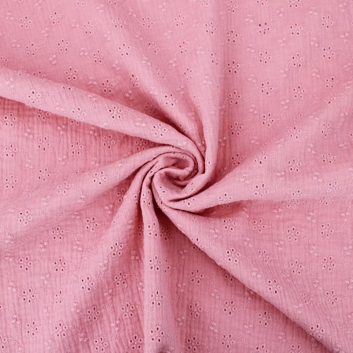 Daisy Broderie Anglaise Organic Cotton - Small Rose