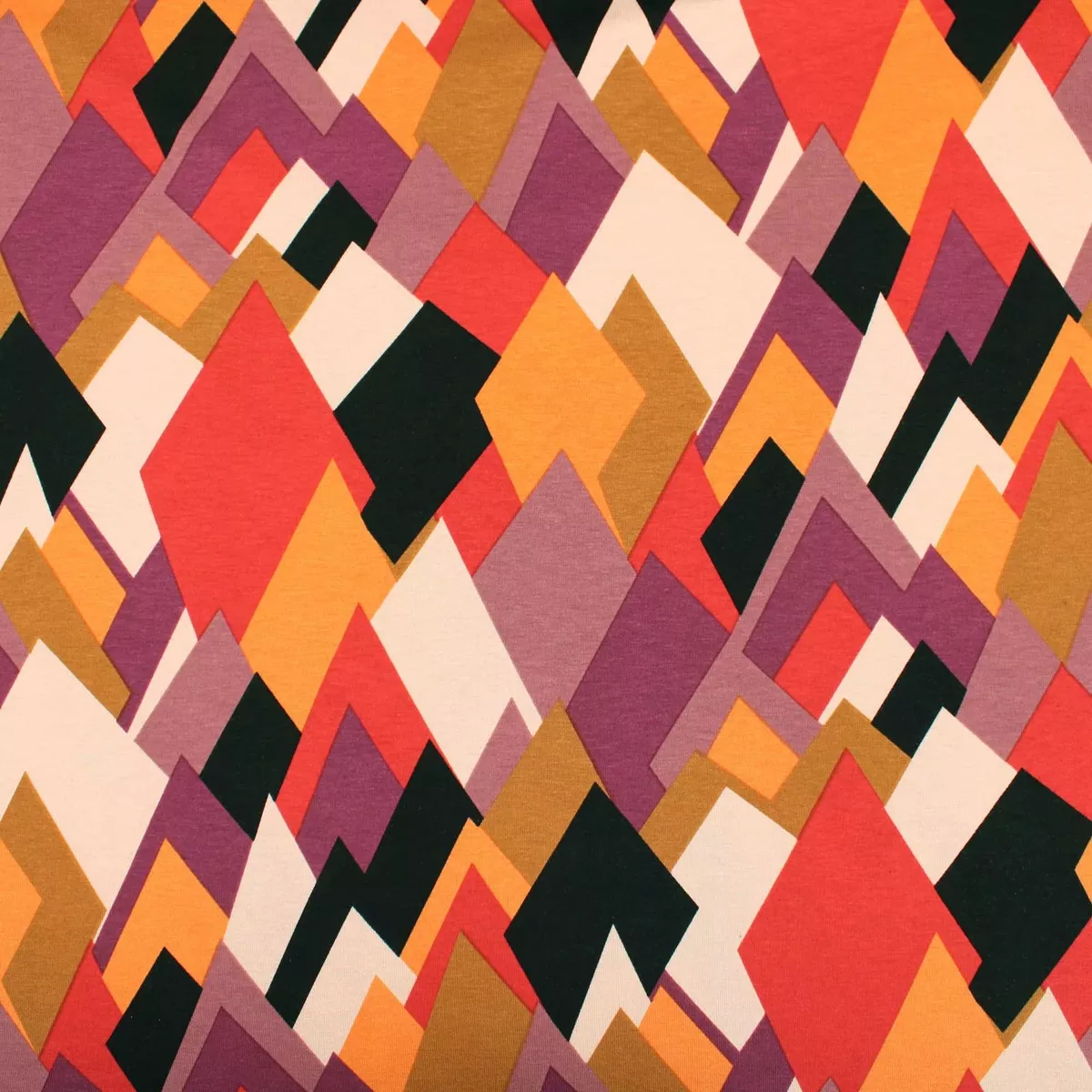 Diamond Mosaic Viscose Jersey - Multicoloured