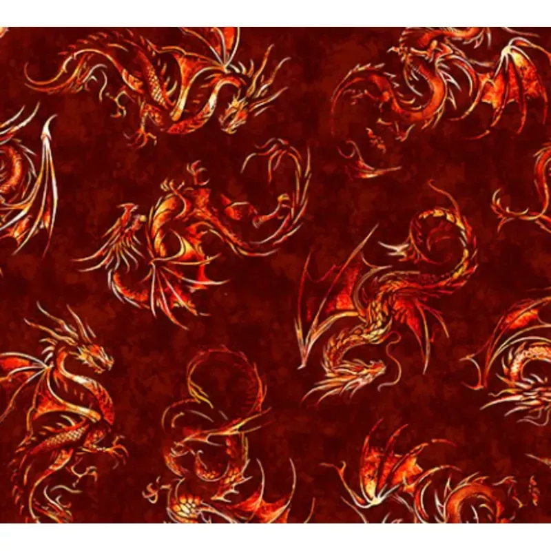 DRAGON'S SONG 2600 31154 R 15O BRICK Fabric