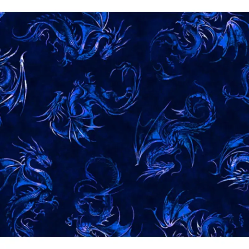 DRAGON'S SONG 2600 31154 Y 15O ROYAL Fabric