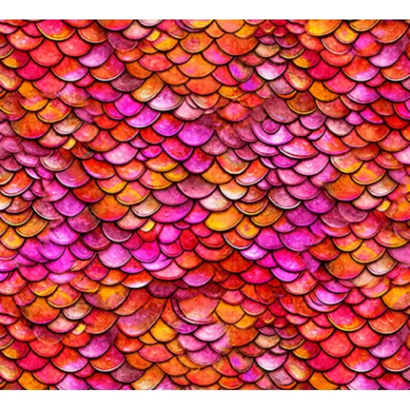 DRAGON'S SONG 2600 31156 RO 15O RED/ORANGE Fabric