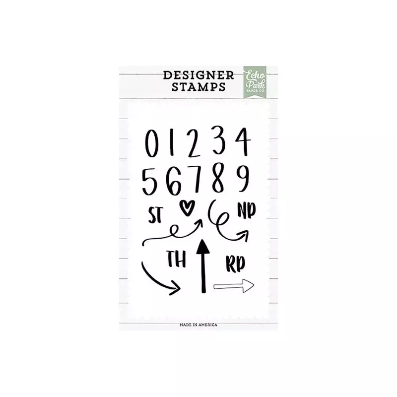 Echo Park Stamp Set - Emily Numbers and Shapes