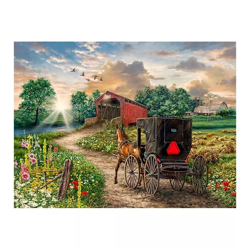 Evening on the Farm - 1000 Piece Puzzle