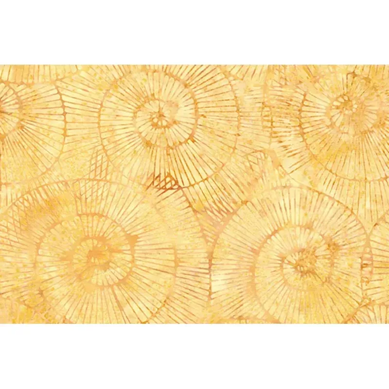 Geode Glow Batik Spiral in Amber Yellow