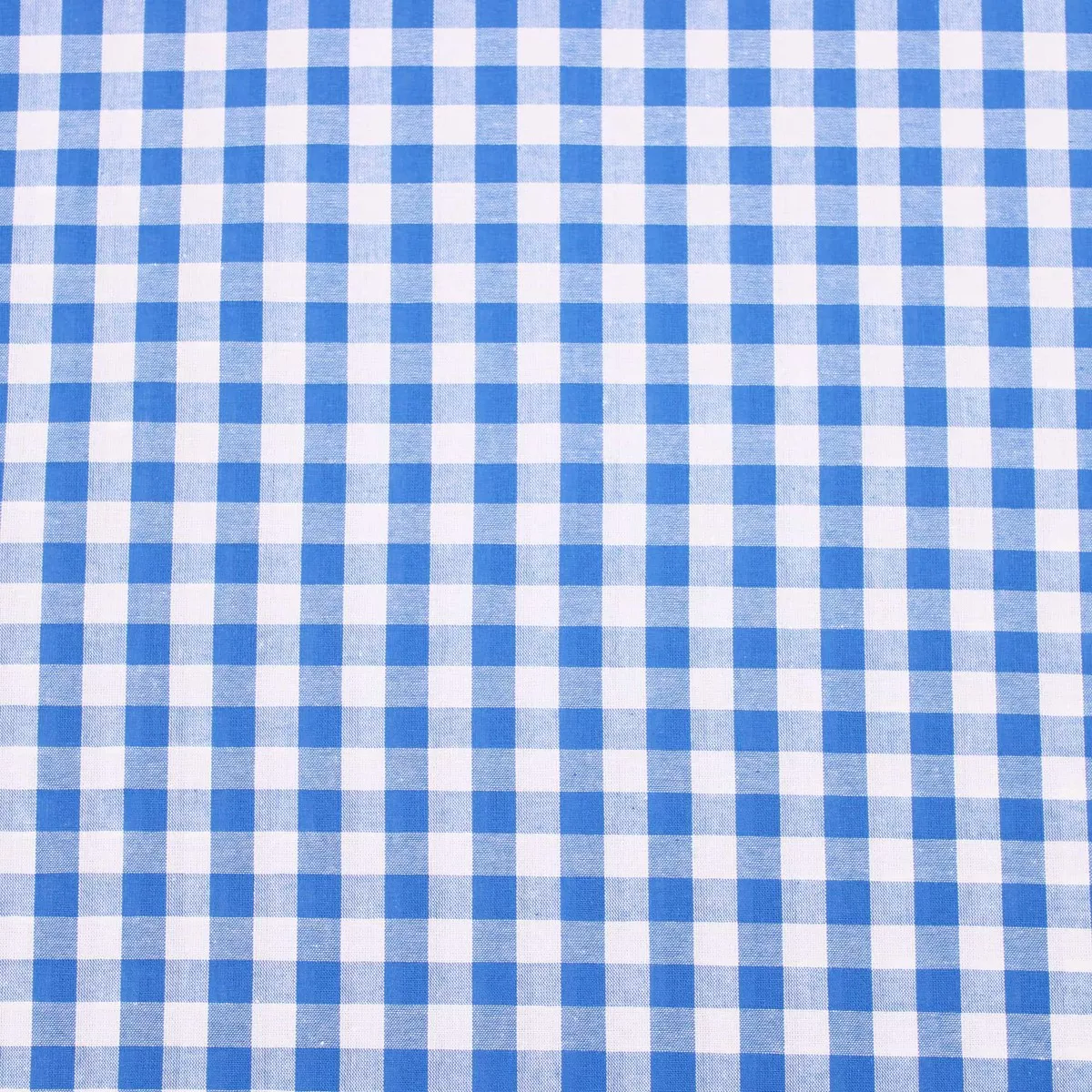 Gingham Checked Cotton - Blue