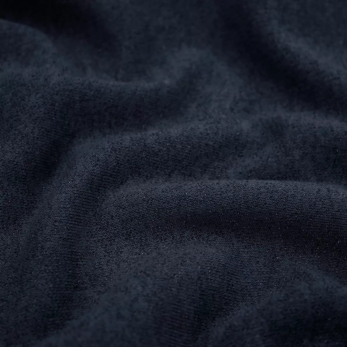 Glitter Sweatshirt Cotton Jersey - Navy